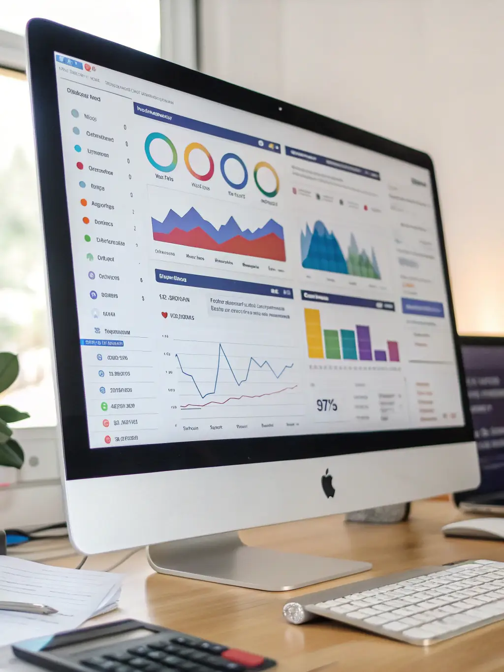A detailed analytics dashboard within AffiliateMR, displaying traffic, conversions, and revenue data in real-time.