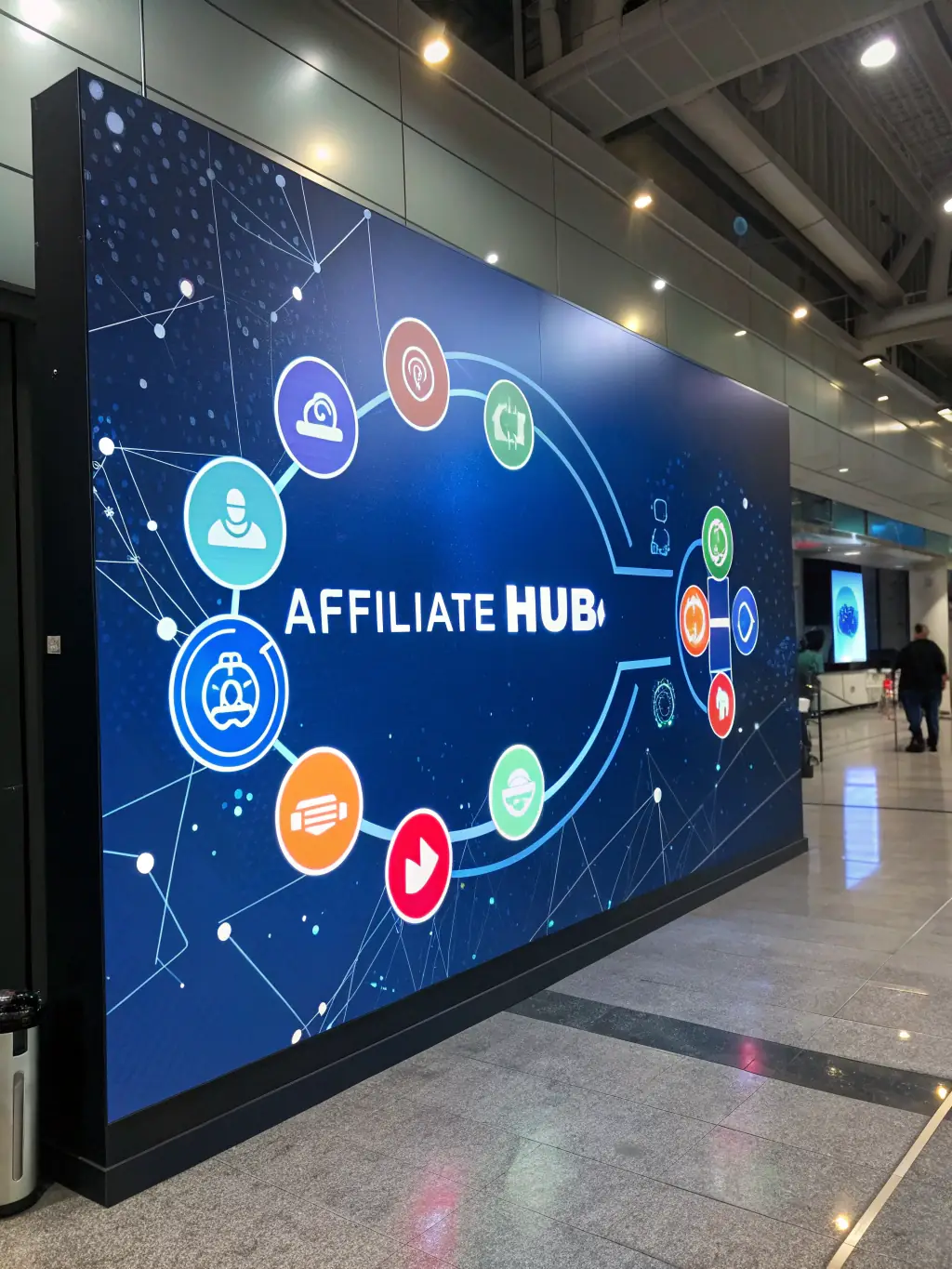 An illustration showing AffiliateMR seamlessly integrating with popular eCommerce platforms like Shopify and WooCommerce, highlighting the ease of connecting to existing stores.